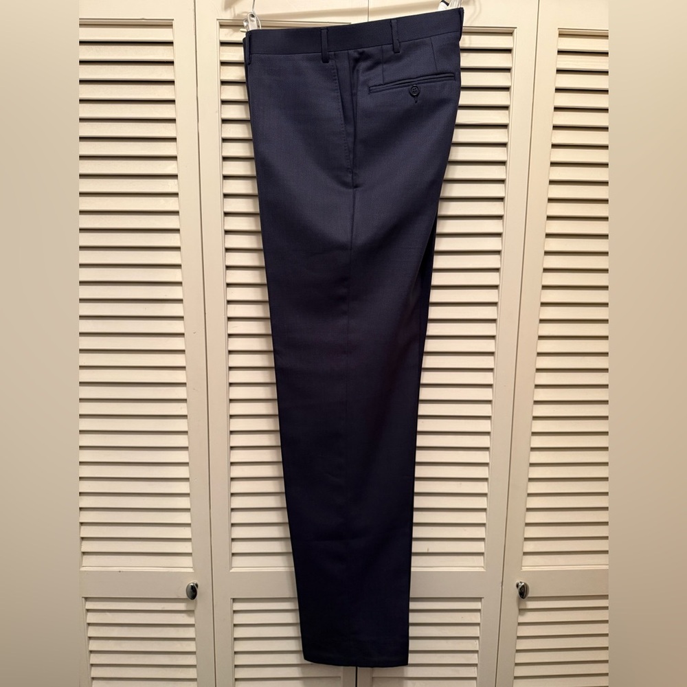 Canali Navy Blue Trousers